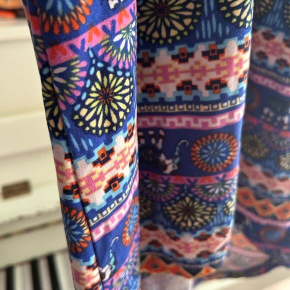 Kiss Colorful Patterned High Low Dress M 10/12 - Picture 8 of 16